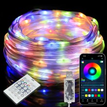 Instalatie De Craciun Smart RGB Wi-Fi SIKS, Pentru Brad, Fir de 20 Metri Cu Conectare Bluetooth, 220 Led, Aplicatie Mobil, Co... Instalatie De Craciun Smart RGB Wi-Fi SIKS, Pentru Brad, Fir de 20 Metri Cu Conectare Bluetooth, 220 Led, Aplicatie Mobil, Co...
