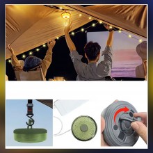 Ghirlanda Luminoasa Camping SIKS, Cu Lanterna Si Functie De Baterie Externa, 10 m, 8 moduri de iluminare, LED, Reincarcare Ti... Ghirlanda Luminoasa Camping SIKS, Cu Lanterna Si Functie De Baterie Externa, 10 m, 8 moduri de iluminare, LED, Reincarcare Ti...