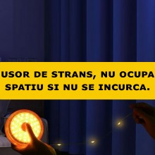 Ghirlanda Luminoasa Camping SIKS, Cu Lanterna Si Functie De Baterie Externa, 10 m, 8 moduri de iluminare, LED, Reincarcare Ti... Ghirlanda Luminoasa Camping SIKS, Cu Lanterna Si Functie De Baterie Externa, 10 m, 8 moduri de iluminare, LED, Reincarcare Ti...