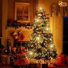 Instalatie De Craciun SIKS Tip 5 Focuri De Artificii Decorative, Interconectabila, 300 Led, 8 Moduri De Iluminare, Lungime 4m...