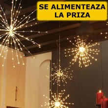 Instalatie De Craciun SIKS Tip 5 Focuri De Artificii Decorative, Interconectabila, 300 Led, 8 Moduri De Iluminare, Lungime 4m... Instalatie De Craciun SIKS Tip 5 Focuri De Artificii Decorative, Interconectabila, 300 Led, 8 Moduri De Iluminare, Lungime 4m...