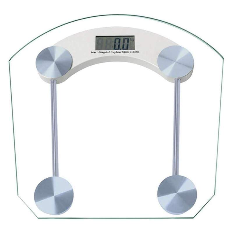 Cantar Electronic Corporal SIKS, Afisaj Digital, Oprire Automata, Precizie Ridicata, Greutate Maxima Suportata 180 Kg, Sticla...