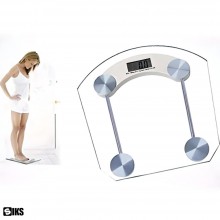 Cantar Electronic Corporal SIKS, Afisaj Digital, Oprire Automata, Precizie Ridicata, Greutate Maxima Suportata 180 Kg, Sticla...