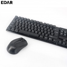 Kit Tastatura EDAR Mecanica Si Mouse Wireless, Cu Design Slim K-12, 2.4 G, Conexiune Inteligenta, USB Bluetooth, Microreceive...