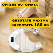 Cantar Corporal EDAR Cu Afisaj Electronic Si Precizie Ridicata, Pentru Baie, Oprire Automata, Digital, Antiaderent, Greutate ...