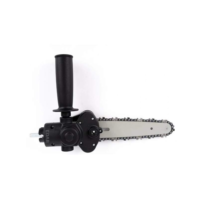 Adaptor Fierastrau EDAR Pentru Bormasina Electrica, 6 Inch Lant, Pas 1/4, Portabil, Pentru Lemn, Accesorii Incluse, Negru