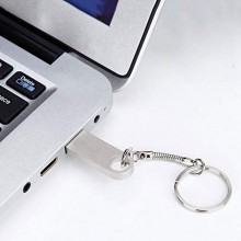 Stick de Memorie USB EDAR, Argintiu, Portabil, Orificiu pentru Breloc, Capacitate 16GB