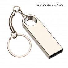 Stick de Memorie USB EDAR, Argintiu, Portabil, Orificiu pentru Breloc, Capacitate 16GB