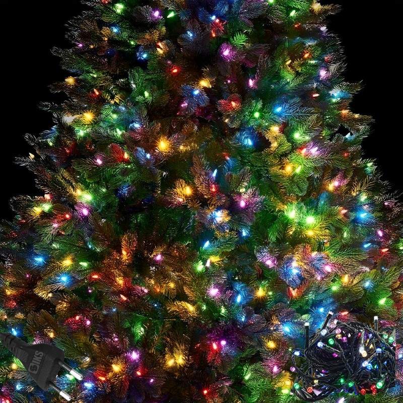 Instalatie SIKS de Craciun Muzicala, Fir Verde, Tip Sir, 100 LED, 10m, Interior Si Exterior, Interconectabila, Alimentare Pri... Instalatie SIKS de Craciun Muzicala, Fir Verde, Tip Sir, 100 LED, 10m, Interior Si Exterior, Interconectabila, Alimentare Pri...