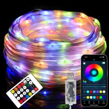 Instalatie De Craciun Smart RGB Wi-Fi SIKS, Pentru Brad, Fir de 10 Metri Cu Conectare Bluetooth, 110 Led, Aplicatie Mobil, Co... Instalatie De Craciun Smart RGB Wi-Fi SIKS, Pentru Brad, Fir de 10 Metri Cu Conectare Bluetooth, 110 Led, Aplicatie Mobil, Co...