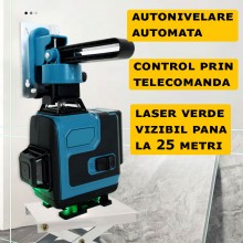 Nivela Laser 4D SIKS, Cu Autonivelare, 16 Linii, 4x360º, IP-54, 25m, Precizie Milimetrica, Lumina Verde, Platforma De Ridicar... Nivela Laser 4D SIKS, Cu Autonivelare, 16 Linii, 4x360º, IP-54, 25m, Precizie Milimetrica, Lumina Verde, Platforma De Ridicar...