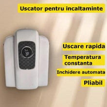 Uscator Inteligent EDAR Pentru Incaltaminte, Termostat, Pliabil, Aer Cald 360°, Oprire automata, Multifunctional, Uscare Rapi...