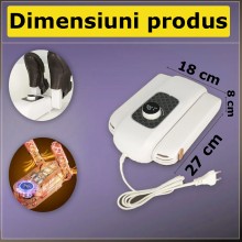 Uscator Inteligent EDAR Pentru Incaltaminte, Termostat, Pliabil, Aer Cald 360°, Oprire automata, Multifunctional, Uscare Rapi...