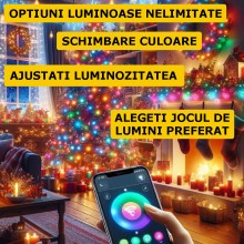 Instalatie De Craciun Inteligenta De Interior EDAR, Aplicatie Telefon Si Telecomanda, Conectare USB, Pentru Brad, Conexiune B... Instalatie De Craciun Inteligenta De Interior EDAR, Aplicatie Telefon Si Telecomanda, Conectare USB, Pentru Brad, Conexiune B...