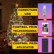 Instalatie De Craciun Inteligenta De Interior EDAR, Aplicatie Telefon Si Telecomanda, Conectare USB, Pentru Brad, Conexiune B... Instalatie De Craciun Inteligenta De Interior EDAR, Aplicatie Telefon Si Telecomanda, Conectare USB, Pentru Brad, Conexiune B...