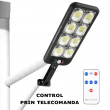 Lampa Solara EDAR Pentru Gradina, Terasa, Casa, Panou Solar, Acumulator Incorporat, 3 Moduri De Lumina, Senzor De Miscare Si ...