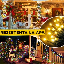 Instalatie Luminoasa De Craciun Liniara 2 in 1 SIKS Alb Cald Si Multicolora, 30 Metri, 150 Led-uri, Pentru Interior Si Exteri... Instalatie Luminoasa De Craciun Liniara 2 in 1 SIKS Alb Cald Si Multicolora, 30 Metri, 150 Led-uri, Pentru Interior Si Exteri...