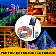 Instalatie De Craciun Cu Incarcare Solara EDAR, Fir Flexibil Din Cupru, Telecomanda, Pentru Exterior Sau Interior, Panou Sola... Instalatie De Craciun Cu Incarcare Solara EDAR, Fir Flexibil Din Cupru, Telecomanda, Pentru Exterior Sau Interior, Panou Sola...
