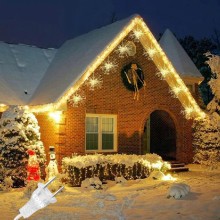 Instalatie De Craciun EDAR 5 Tip Focuri De Artificii Decorative, Interconectabila, 300 Led, 8 Moduri De Iluminare, Lungime 4m...