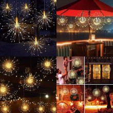 Instalatie De Craciun EDAR 5 Tip Focuri De Artificii Decorative, Interconectabila, 300 Led, 8 Moduri De Iluminare, Lungime 4m... Instalatie De Craciun EDAR 5 Tip Focuri De Artificii Decorative, Interconectabila, 300 Led, 8 Moduri De Iluminare, Lungime 4m...