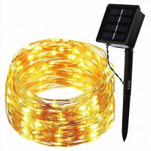 Instalatie De Craciun EDAR Cu Incarcare Solara, Tip Ghirlanda Luminoasa, Panou Solar Cu Tarus, Pentru Exterior Sau Interior, ...