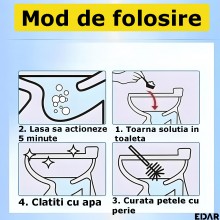 Agent Oxigen Activ EDAR, Solutie Pentru Desfundarea Tevilor, Toaletelor si Chiuvetelor Infundate, 250g, Pudra, Testat Dermato...