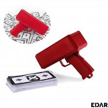 Aruncator De Bani EDAR Pentru Petreceri, Set Cu Bancnote Incluse, Rosu