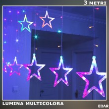 Instalatie Craciun EDAR Tip Perdea Stele Cazatoare Mari Si Mici, Lumini LED, Pentru Interior, 3M, Interconectabila, 8 Jocuri ... Instalatie Craciun EDAR Tip Perdea Stele Cazatoare Mari Si Mici, Lumini LED, Pentru Interior, 3M, Interconectabila, 8 Jocuri ...