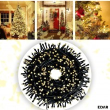Instalatie De Craciun Liniara EDAR, Sirag Luminos Cu 8 Moduri De Lumina, Alimentare Prin Priza, Fir Negru, 8 m, 100 LED-uri, ... Instalatie De Craciun Liniara EDAR, Sirag Luminos Cu 8 Moduri De Lumina, Alimentare Prin Priza, Fir Negru, 8 m, 100 LED-uri, ...