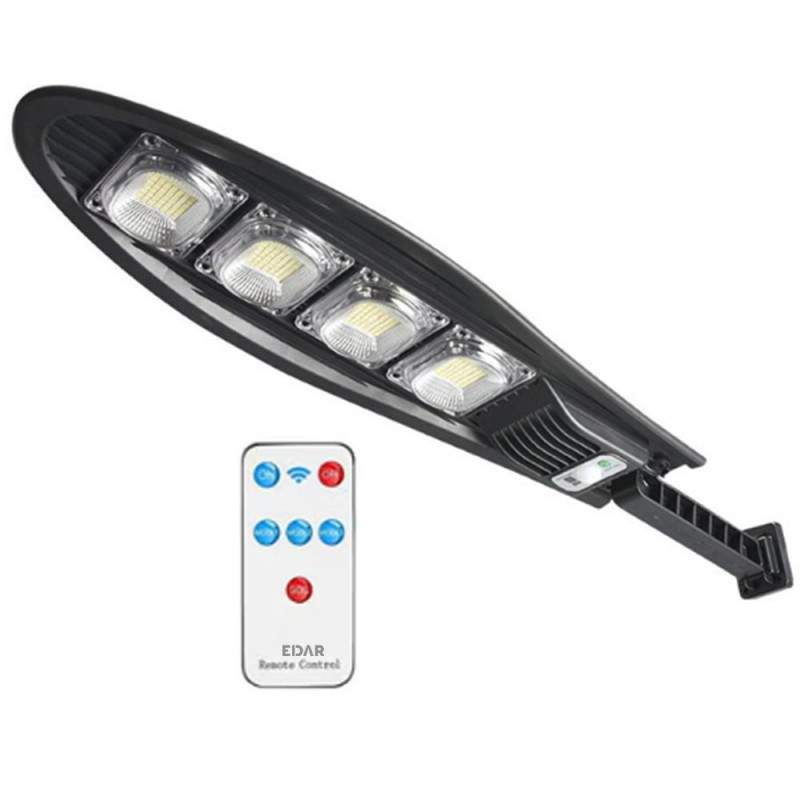 Lampa Solara EDAR Pentru Exterior Cu Panou Solar Incorporat, Telecomanda, Senzori de Miscare Si Lumina, Suport Montare Pe Per... Lampa Solara EDAR Pentru Exterior Cu Panou Solar Incorporat, Telecomanda, Senzori de Miscare Si Lumina, Suport Montare Pe Per...