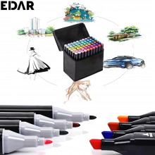Set EDAR 60 De Carioci, Multicolore, Marker Cu Cap Dublu, Cerneala Pe Baza De Alcool, Geanta Inclusa Si Suport Din Plastic Set EDAR 60 De Carioci, Multicolore, Marker Cu Cap Dublu, Cerneala Pe Baza De Alcool, Geanta Inclusa Si Suport Din Plastic