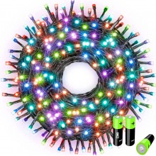 Instalatie Luminoasa SIKS De Craciun, Cu Baterii si Telecomanda, 5M, 50 LED, 8 Moduri de Iluminare, Pentru Interior Si Exteri...