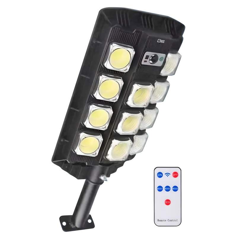 Lampa Solara SIKS Stradala Sau Gradina Cu Panou Solar, De Exterior, 352 LED COB, Lumina Neutra, Control Din Telecomanda, Cu S... Lampa Solara SIKS Stradala Sau Gradina Cu Panou Solar, De Exterior, 352 LED COB, Lumina Neutra, Control Din Telecomanda, Cu S...