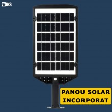 Lampa Solara SIKS Stradala Sau Gradina Cu Panou Solar, De Exterior, 352 LED COB, Lumina Neutra, Control Din Telecomanda, Cu S... Lampa Solara SIKS Stradala Sau Gradina Cu Panou Solar, De Exterior, 352 LED COB, Lumina Neutra, Control Din Telecomanda, Cu S...