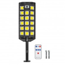 Lampa Solara Stradala COB Sau Gradina SIKS, Panou Solar, De Exterior, 544 LED COB, Lumina Neutra, Control Din Telecomanda, Cu...