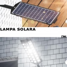 Lampa Solara Stradala COB Sau Gradina SIKS, Panou Solar, De Exterior, 544 LED COB, Lumina Neutra, Control Din Telecomanda, Cu...