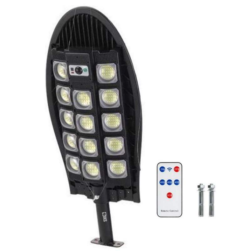Lampa Solara Stradala Sau Gradina SIKS Cu Panou Solar De Exterior, 364 LED SMD, Lumina Neutra, Control Din Telecomanda, Cu Se... Lampa Solara Stradala Sau Gradina SIKS Cu Panou Solar De Exterior, 364 LED SMD, Lumina Neutra, Control Din Telecomanda, Cu Se...