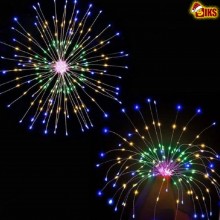 Instalatie De Craciun SIKS Tip 5 Focuri De Artificii Decorative, Interconectabila, 8 Moduri De Iluminare, Lungime 4m, Multicolor