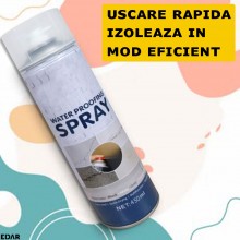 Spray Impermeabil Pentru Etansare EDAR, Cu Uscare Rapida, Compatibil Cu Multiple Suprafete, Anti-Apa, 450 ml, Incolor