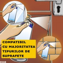 Spray Impermeabil Pentru Etansare EDAR, Cu Uscare Rapida, Compatibil Cu Multiple Suprafete, Anti-Apa, 450 ml, Incolor