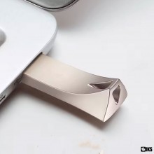 Stick Memorie USB 2.0 SIKS, Viteza Transfer 130 MB/s, Rezistent La Apa, Zgarieturi, Metalic, Capacitate 2 GB, Argintiu