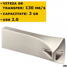 Stick Memorie USB 2.0 SIKS, Viteza Transfer 130 MB/s, Rezistent La Apa, Zgarieturi, Metalic, Capacitate 2 GB, Argintiu Stick Memorie USB 2.0 SIKS, Viteza Transfer 130 MB/s, Rezistent La Apa, Zgarieturi, Metalic, Capacitate 2 GB, Argintiu