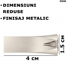 Stick Memorie EDAR, Portabil, USB 2.0, 2 GB, Rezistent la Zgarieturi, Apa, Metal, Agatatoare, Argintiu Stick Memorie EDAR, Portabil, USB 2.0, 2 GB, Rezistent la Zgarieturi, Apa, Metal, Agatatoare, Argintiu