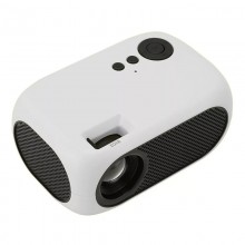 Videoproiector Portabil EDAR, Full HD 1080P, Distanta Maxima Proiectie 2.8 M, LED, Full Color, Porturi HDMI, USB, AV, Alb