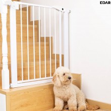Poarta de Siguranta EDAR Pentru Copii Sau Animale De Companie, Montare Fara Gauri, Sistem De Auto Inchidere, Din Metal/Plasti...