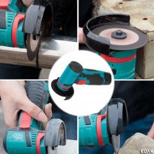 Polizor Unghiular Fara Fir EDAR Cu 2 Acumulatori 12V Reincarcabili Inclusi, Disc 76 MM, Design Compact Si Ergonomic, 19500 rp...
