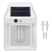Lampa Solara EDAR de Perete, Pentru Exterior, Rezistenta la Apa, Senzor De Miscare, Incarcare Solara, 3 Moduri de Lumina, Put...