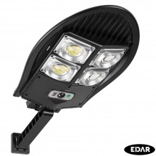 Lampa Solara EDAR pentru Exterior, 120 LED SMD, Panou Solar Integrat, Telecomanda, 3 Moduri de Iluminare, Senzori Miscare, IP...