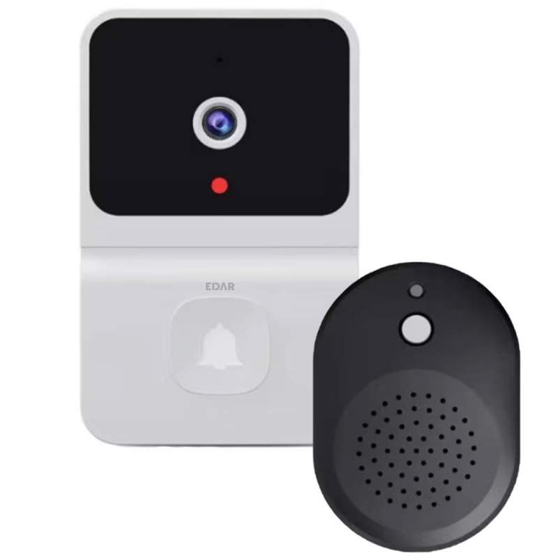 Sonerie Video Fara Fir EDAR, Reincarcabila, Camera HD, Wi-fi, Acces Aplicatie Telefon, Audio Bidirectional, Viziune Nocturna,... Sonerie Video Fara Fir EDAR, Reincarcabila, Camera HD, Wi-fi, Acces Aplicatie Telefon, Audio Bidirectional, Viziune Nocturna,...