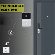 Sonerie Video Fara Fir EDAR, Reincarcabila, Camera HD, Wi-fi, Acces Aplicatie Telefon, Audio Bidirectional, Viziune Nocturna,... Sonerie Video Fara Fir EDAR, Reincarcabila, Camera HD, Wi-fi, Acces Aplicatie Telefon, Audio Bidirectional, Viziune Nocturna,...